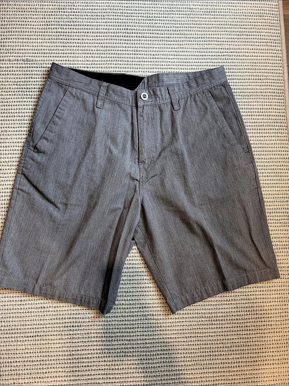 Volcom Frickin Modern Stretch Chino Shorts Gray